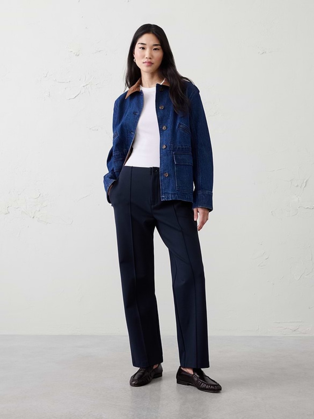STRAIGHT HIGH-RISE PONTE PANT